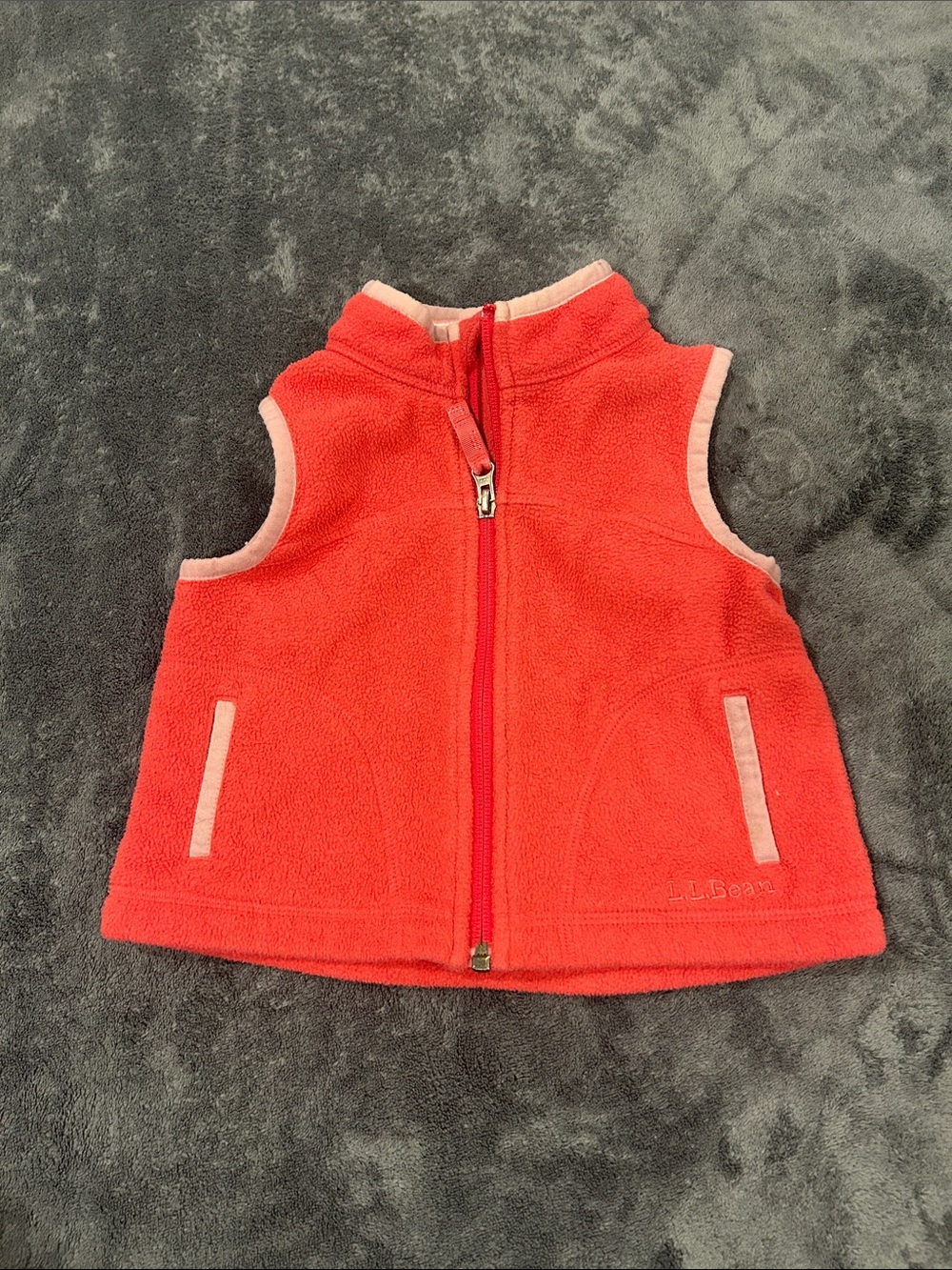 Kids sleeveless fleece LLBean vest